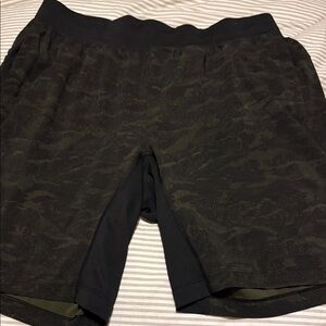 Lululemon Men's Black camo Shorts